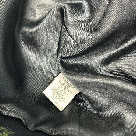 Merona Floral Boho Hippie Tapestry Trench Coat Women’s Size Medium Wool Blend - Picture 9 of 10